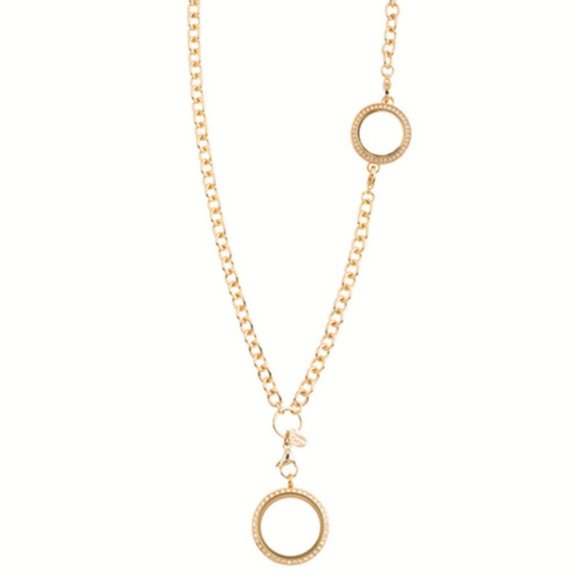 Gold Link Locket 4 Over The Heart Chain & Bracelet - Picture 6 of 9